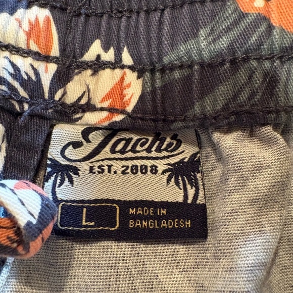 Jachs men's shorts floral pattern and a drawstring waist Size L - Picture 3 of 9